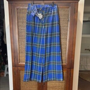 NWT dressed in lala plaid pants professionally hemmed for 5”4’ size small